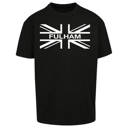 Fulham Football Flag Oversized T Shirt
