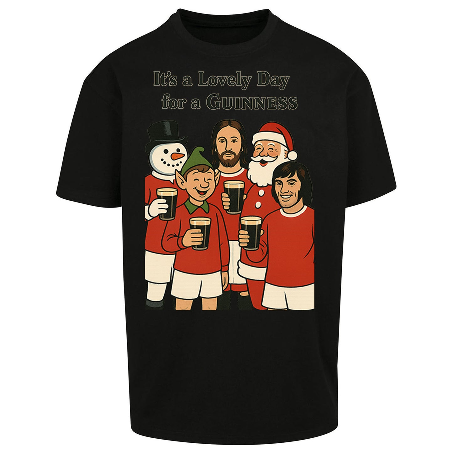Man United Christmas Oversized T Shirt