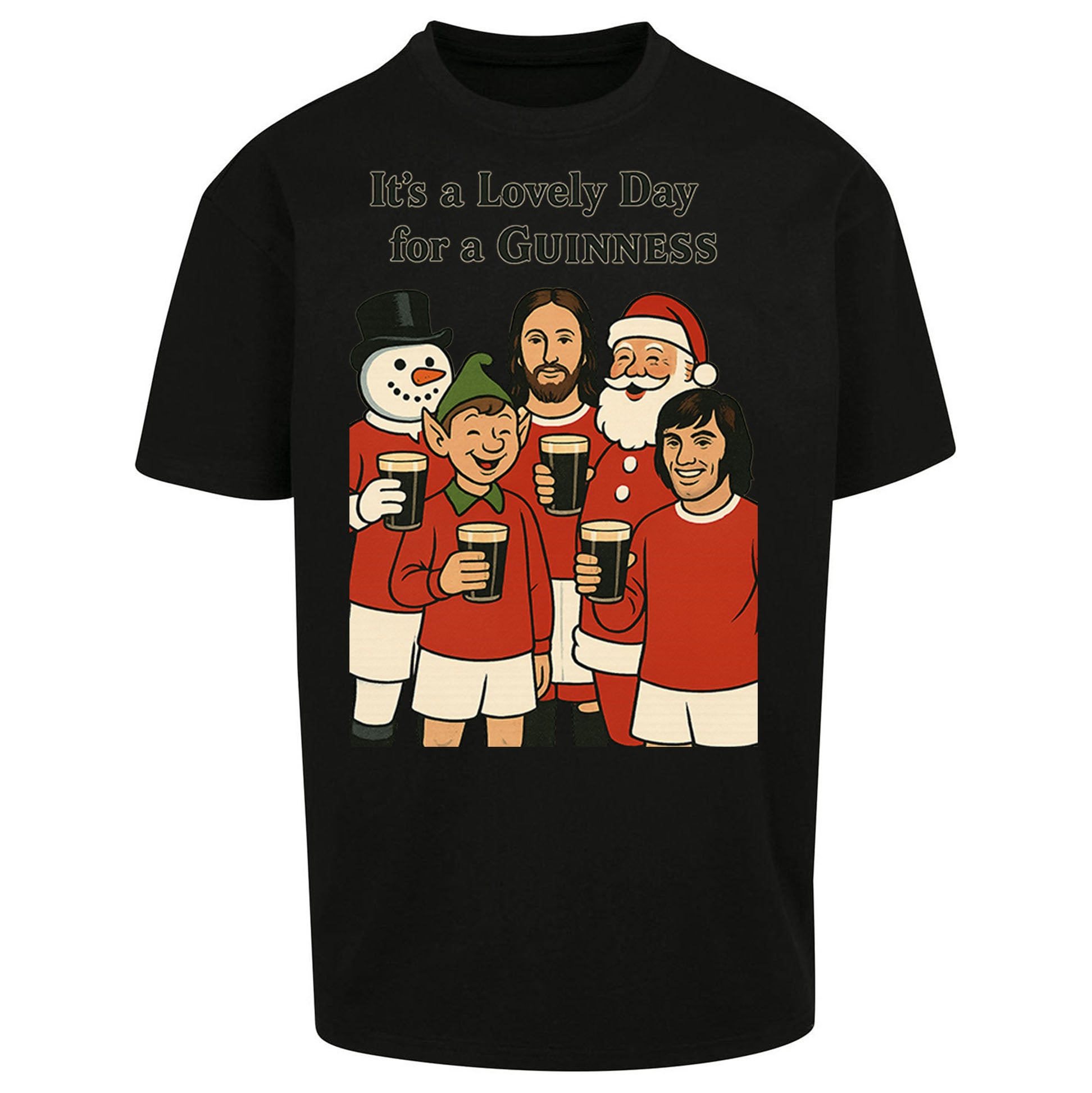 Man United Christmas Oversized T Shirt