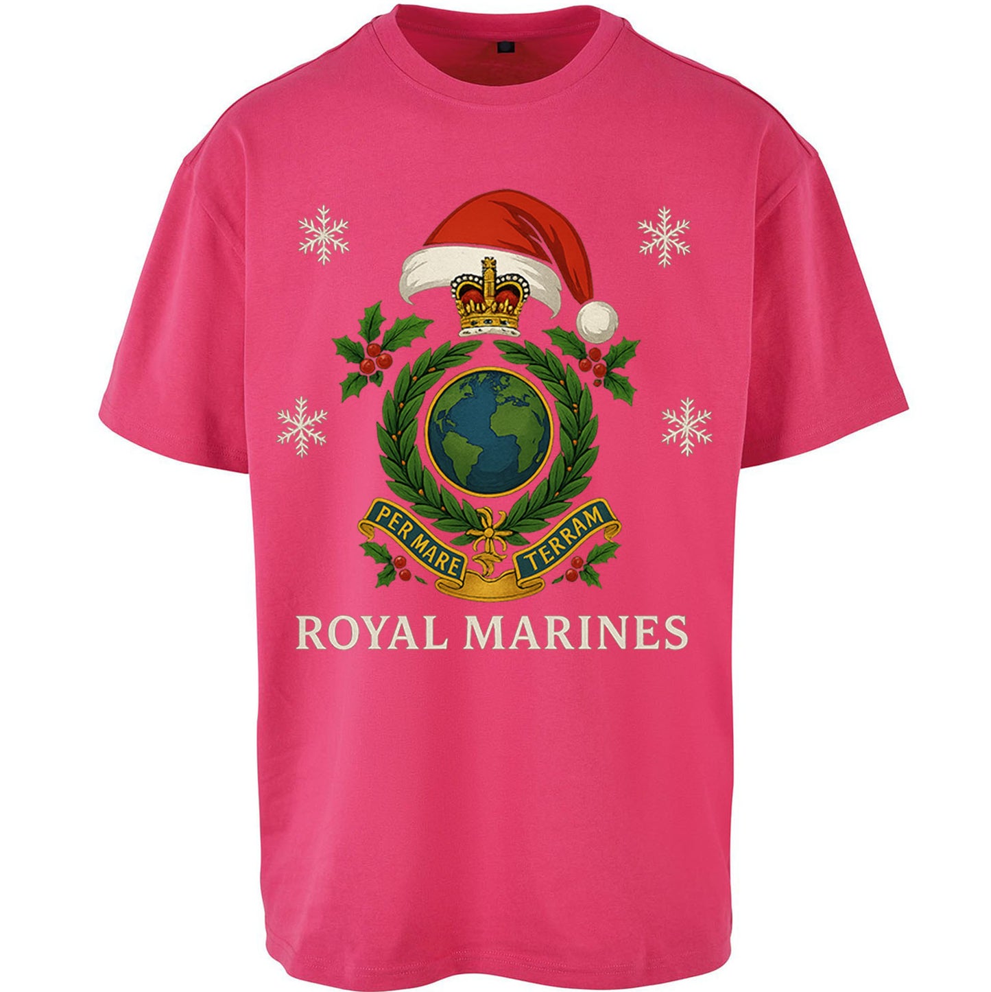 Royal Marines Christmas Oversized T Shirt