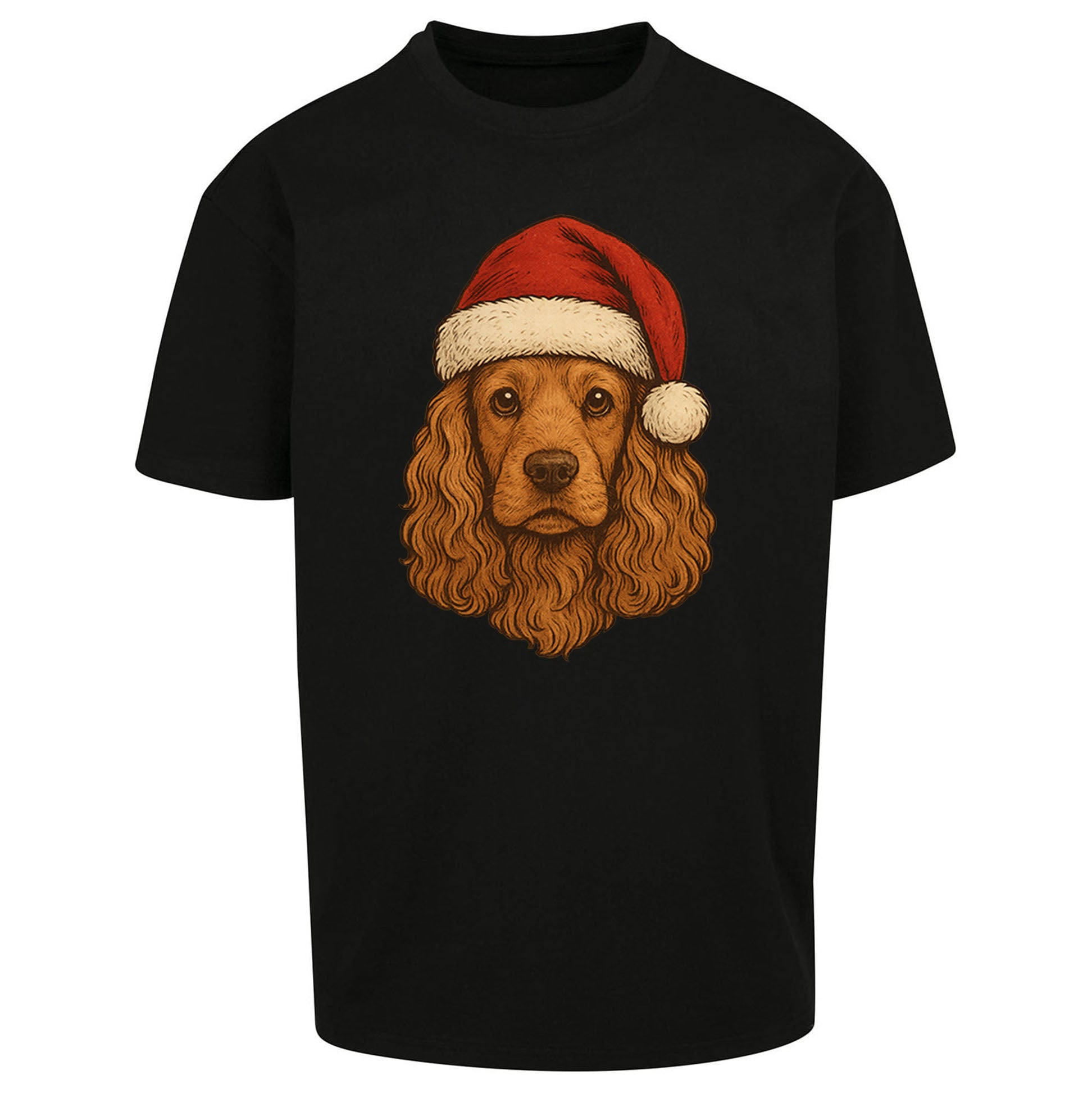 Cocker Spaniel Christmas Oversized T Shirt
