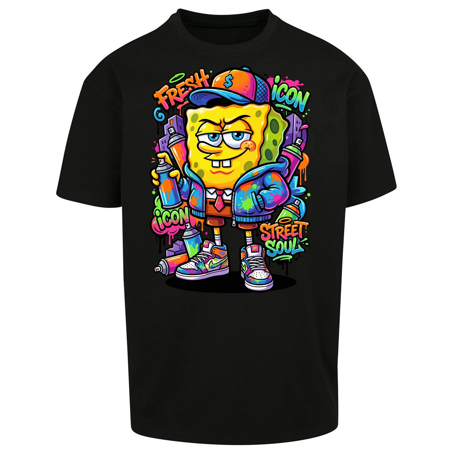 Sponge Bob Square Pants Oversized T Shirt