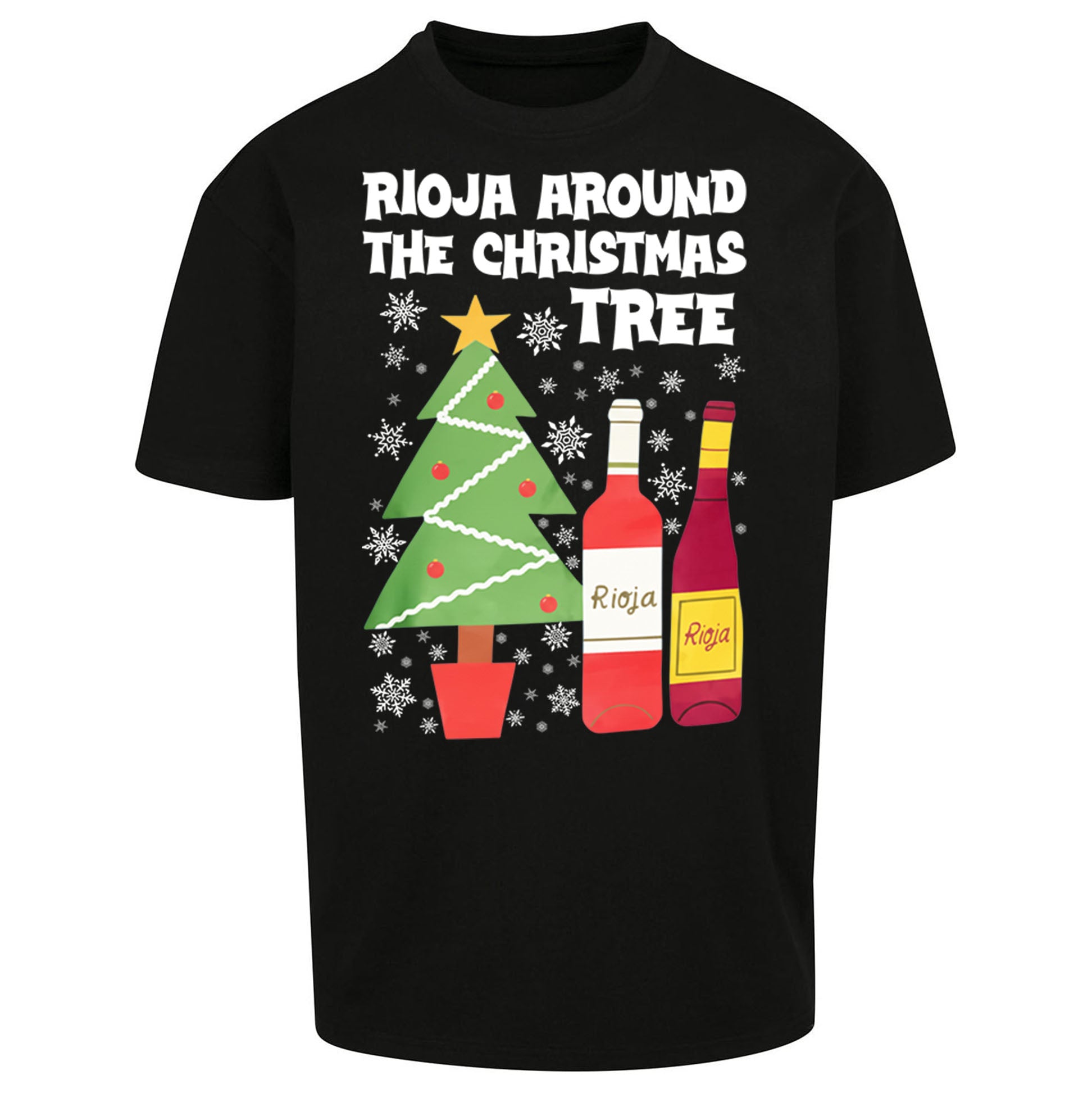 Rioja Wine Christmas Oversized T Shirt