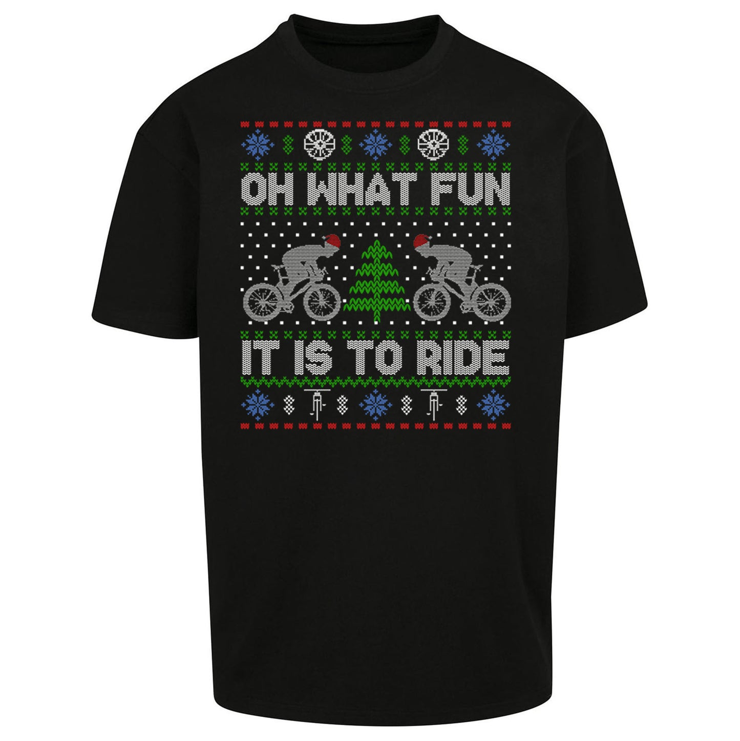 BMX Christmas Oversized T Shirt
