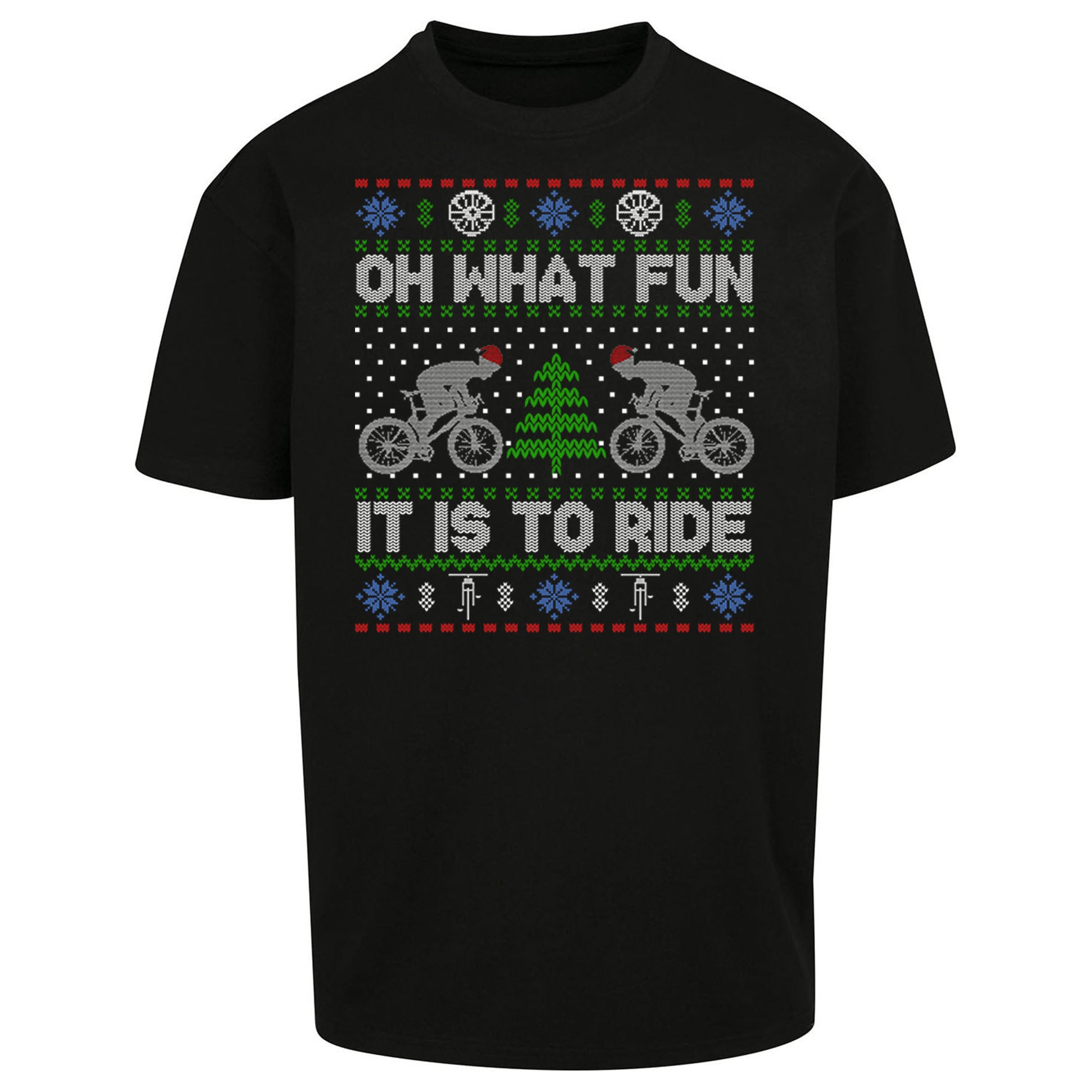 BMX Christmas Oversized T Shirt