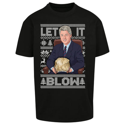 Bill Clinton Christmas Oversized T Shirt 
