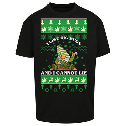 Cannabis Christmas Oversized T Shirt
