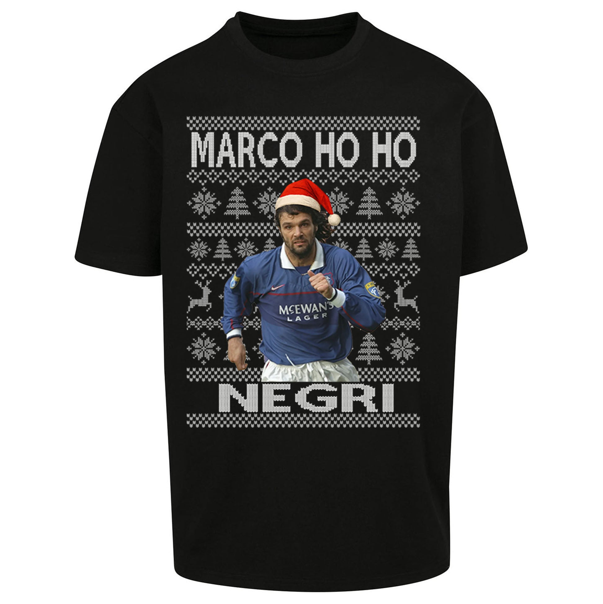 Rangers FC Christmas Oversized T Shirt 