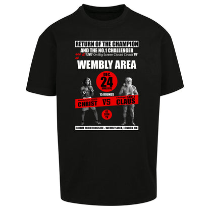 Jesus Christ Vs Santa Claus Oversized T Shirt 