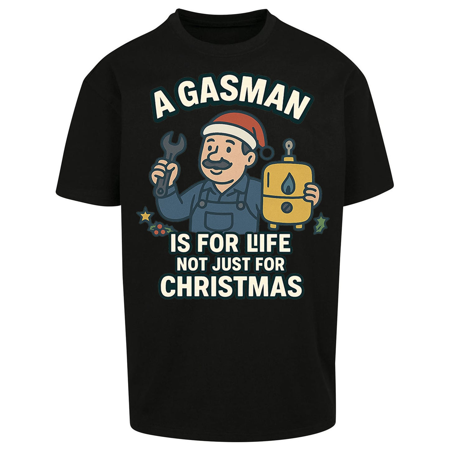 Gasman Christmas Oversized T Shirt 