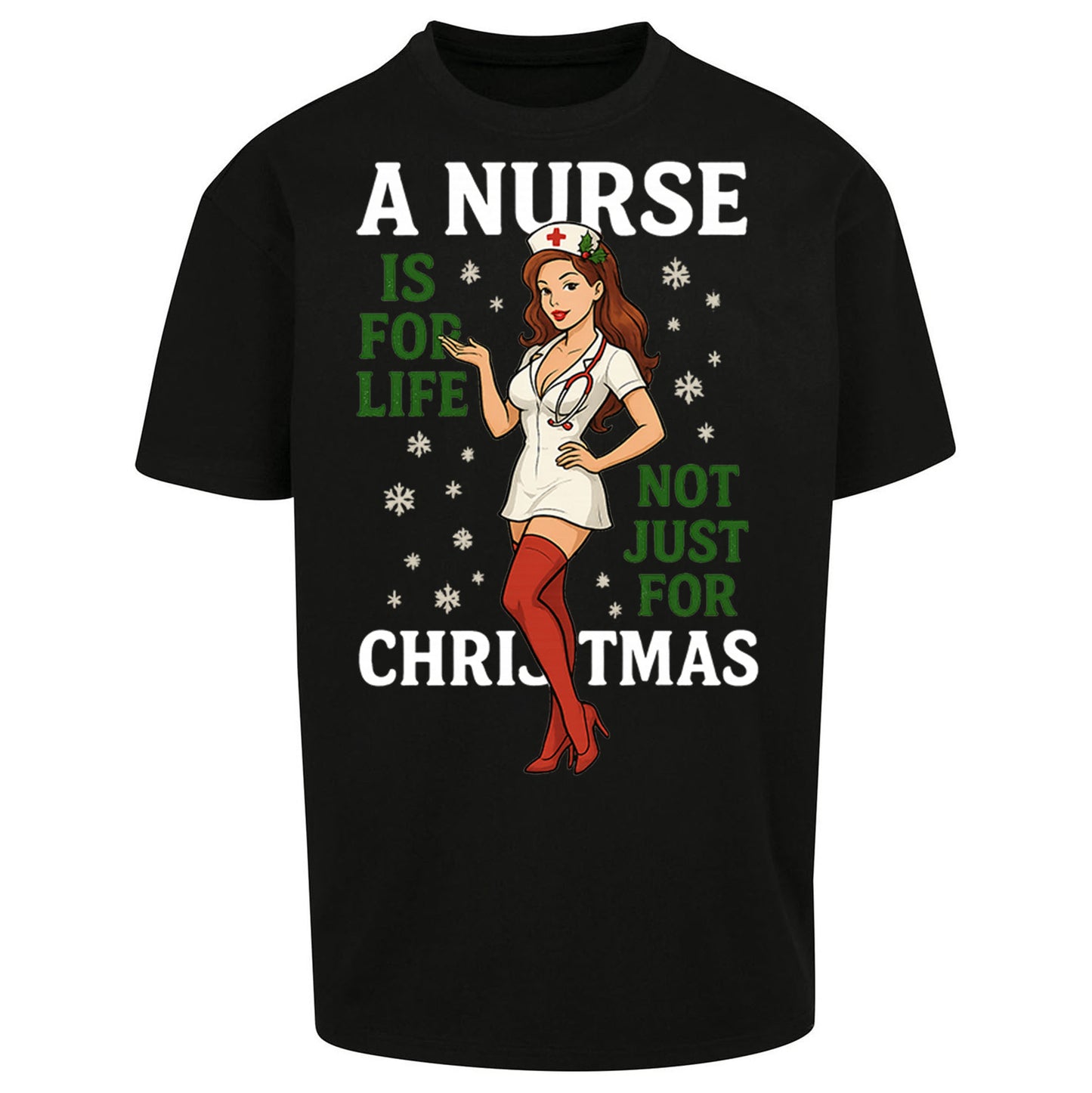 Nurse Christmas Oversized T Shirt