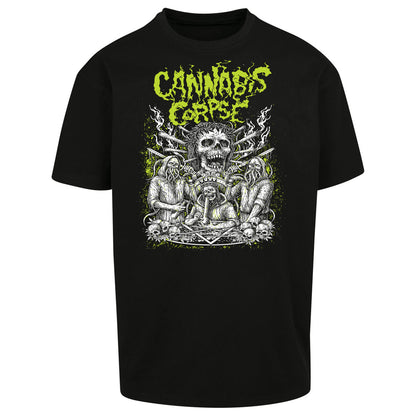 Cannabis Corpse Band Oversized T Shirt