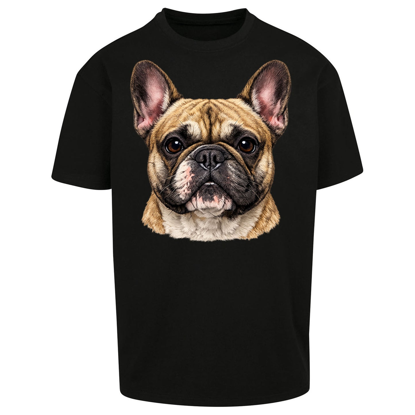 French Bulldog Face Oversized T Shirt