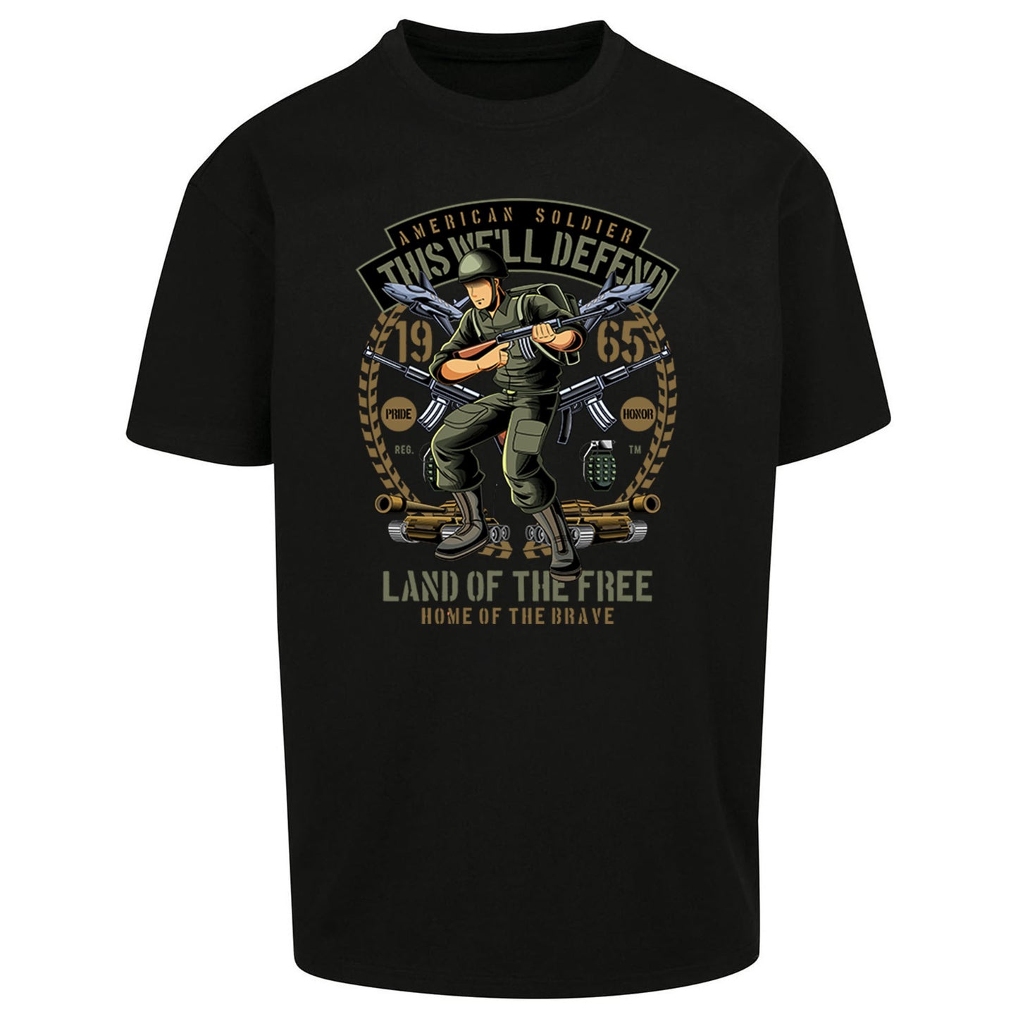 American Soldier Oversized T Shirt