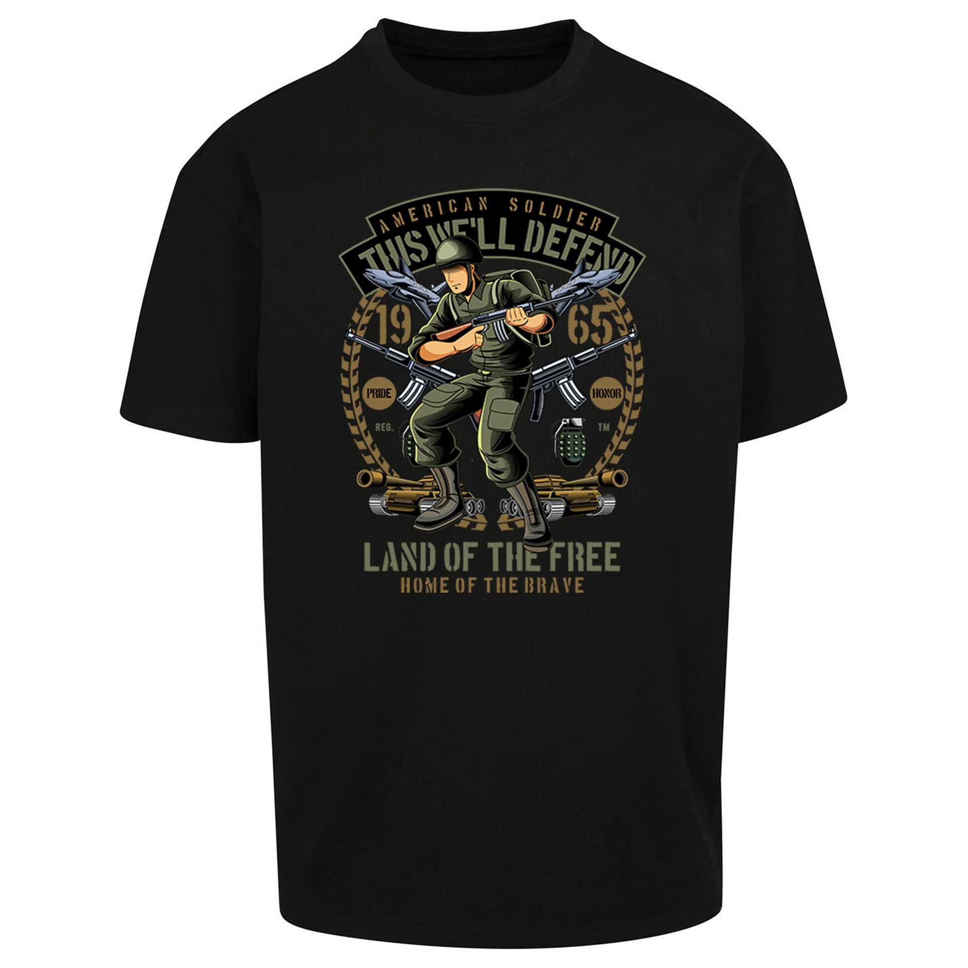 American Soldier Oversized T Shirt