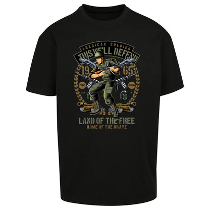 American Soldier Oversized T Shirt