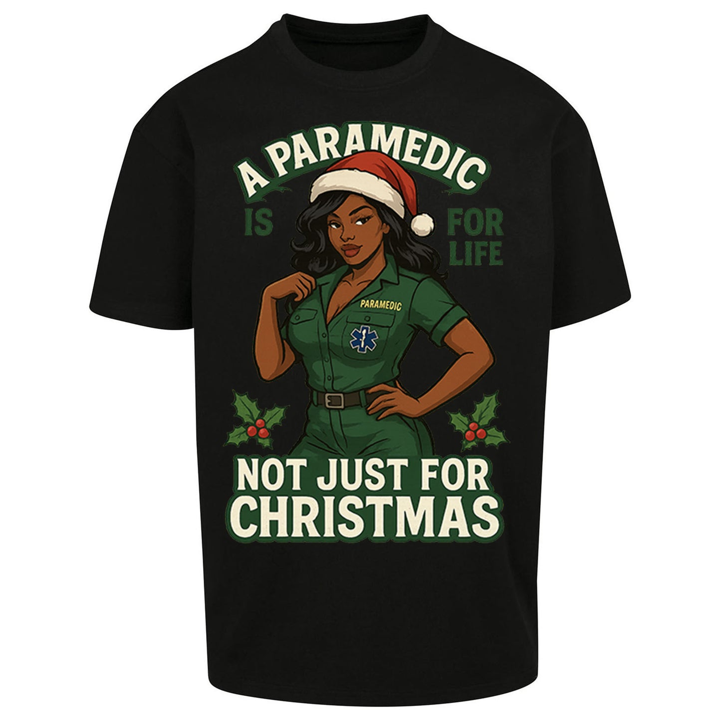 Paramedic Xmas Oversized T Shirt