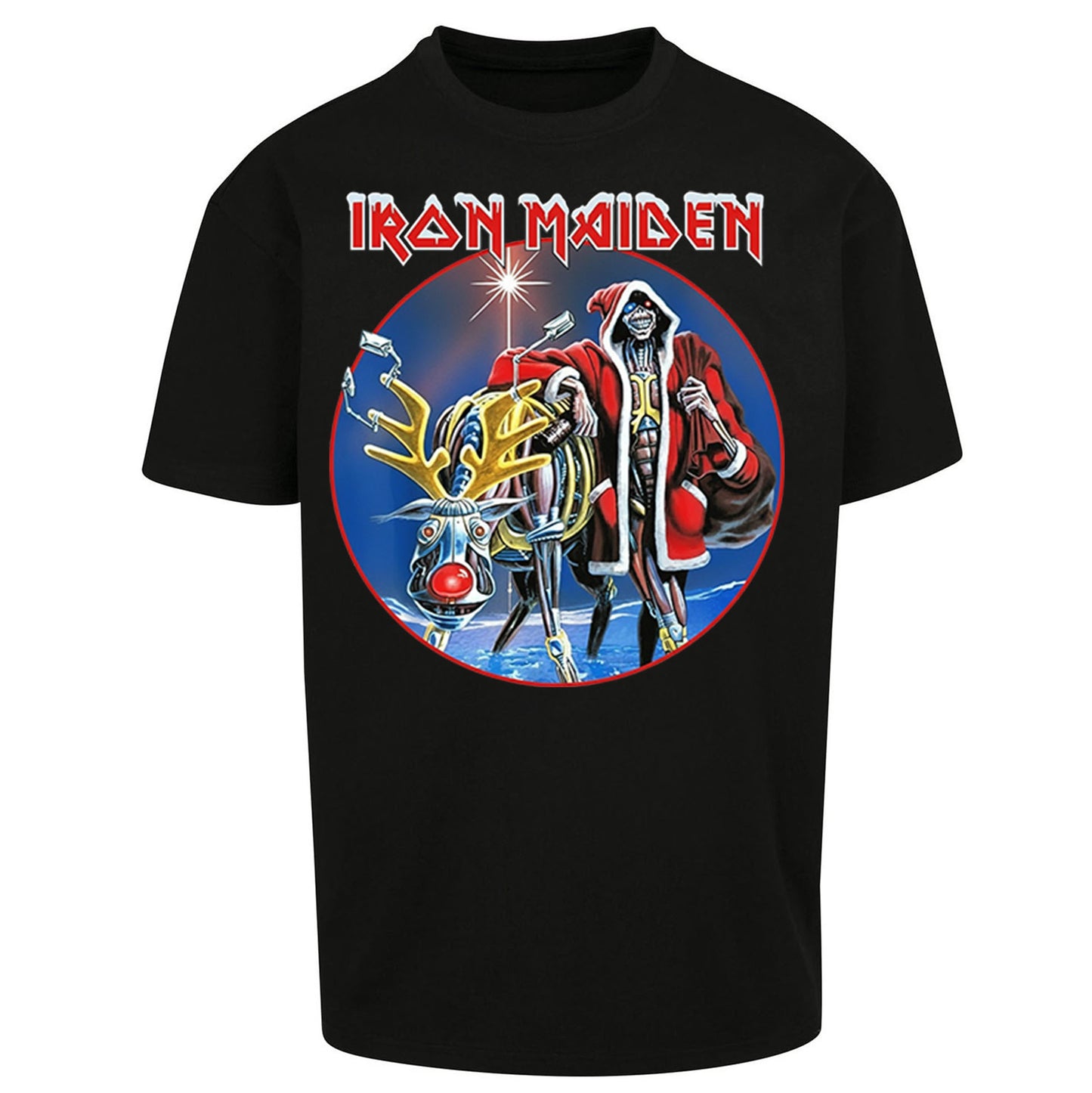 Iron Maiden Christmas Oversized T Shirt