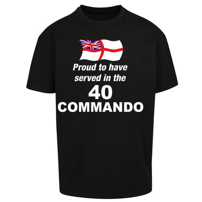 40 Commando Royal Marines Oversized T Shirt