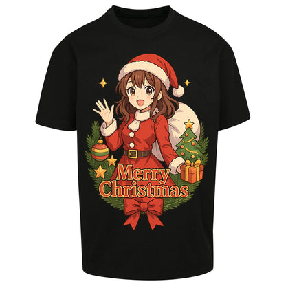 Anime Christmas Oversized T Shirt