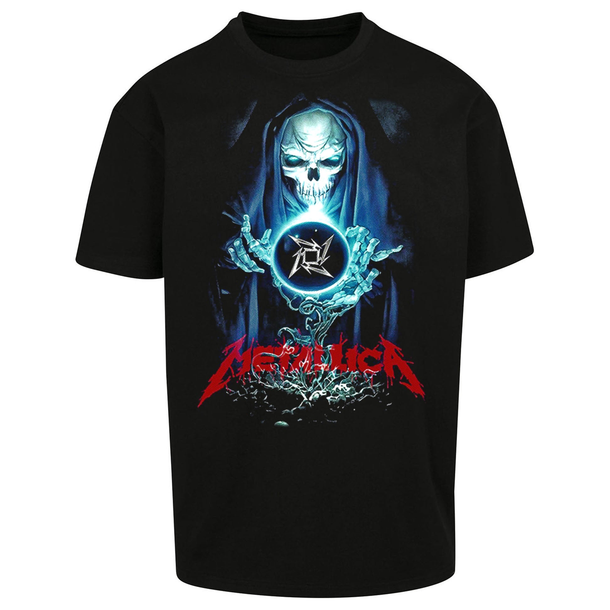 Metallica Skellington Sorcerer Oversized T Shirt