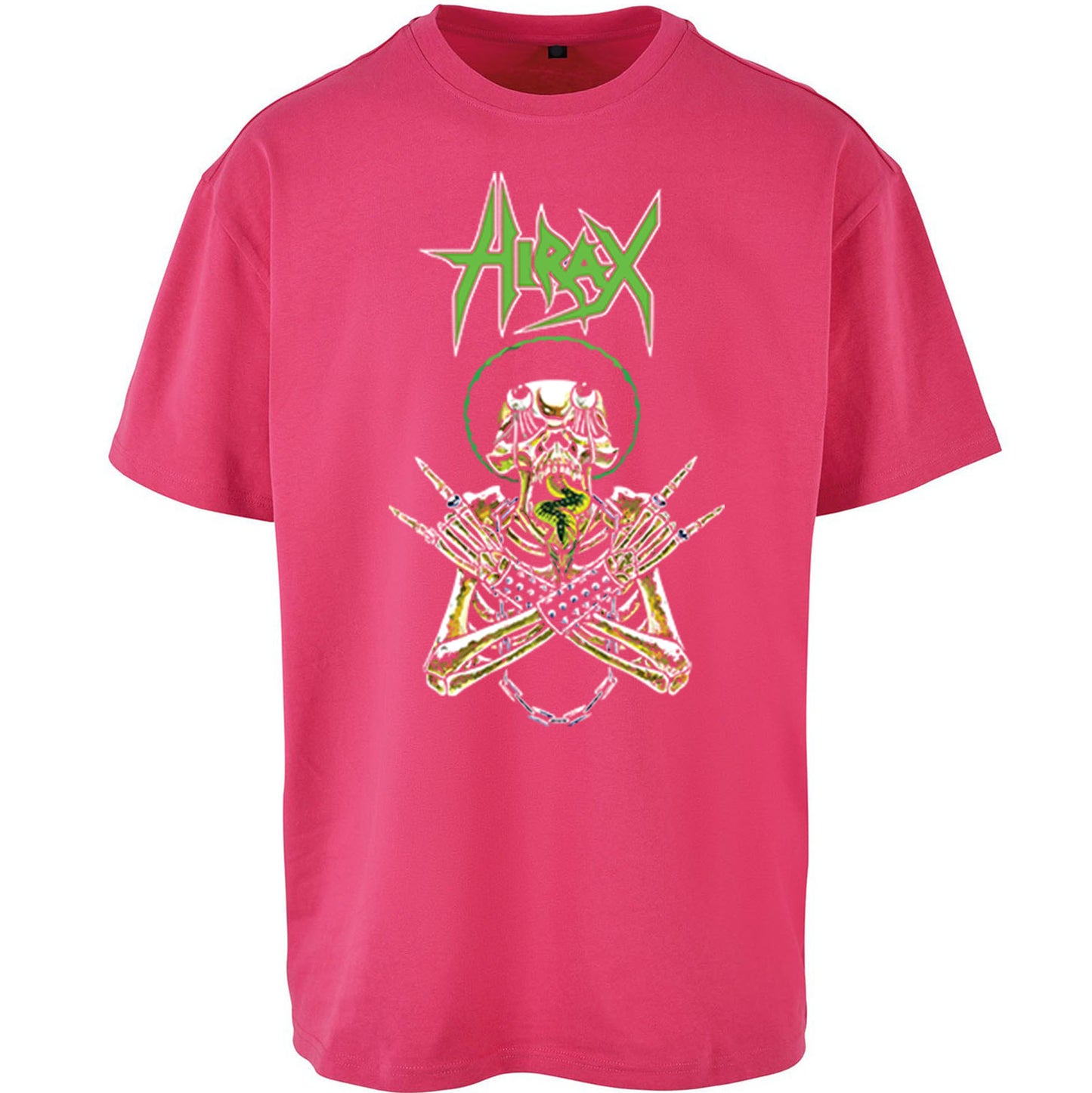 Hirax Rock Band Oversized T Shirt 