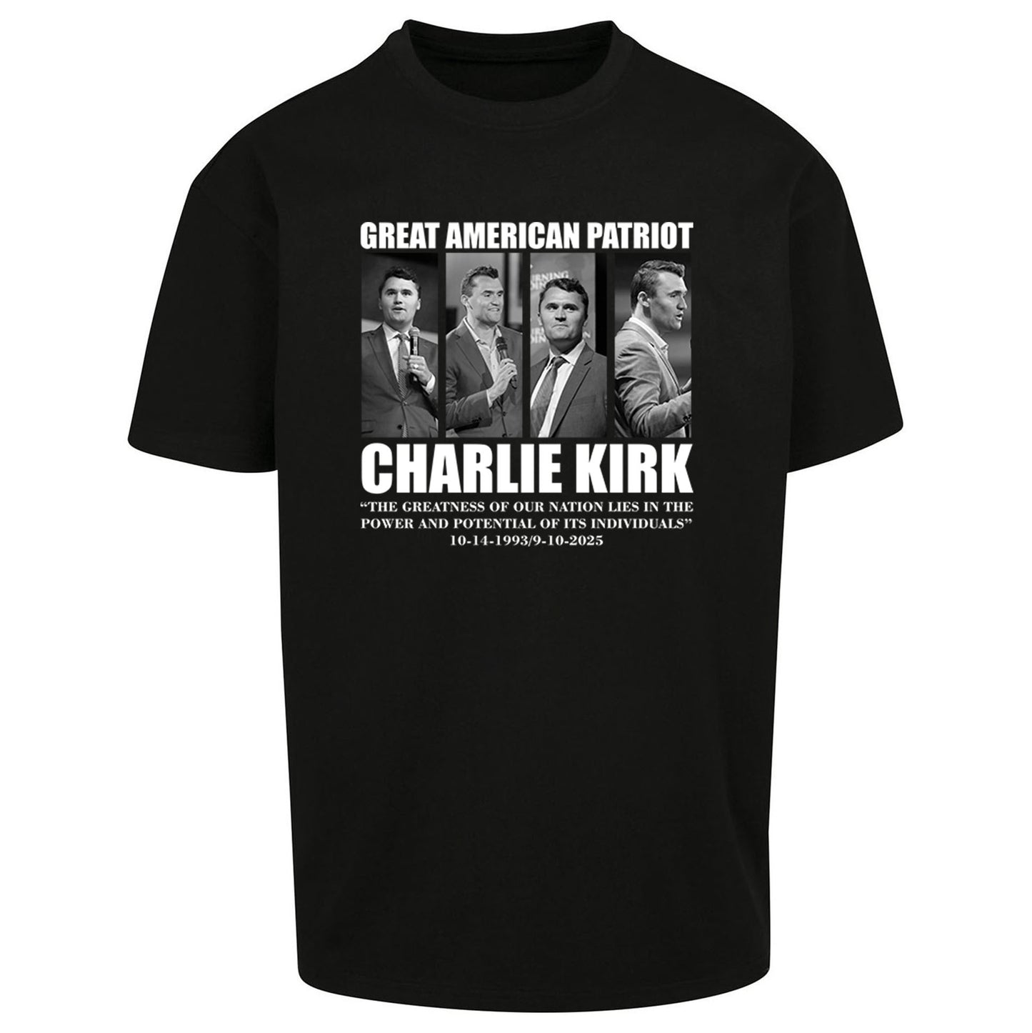 Charlie Kirk Oversized T Shirt 