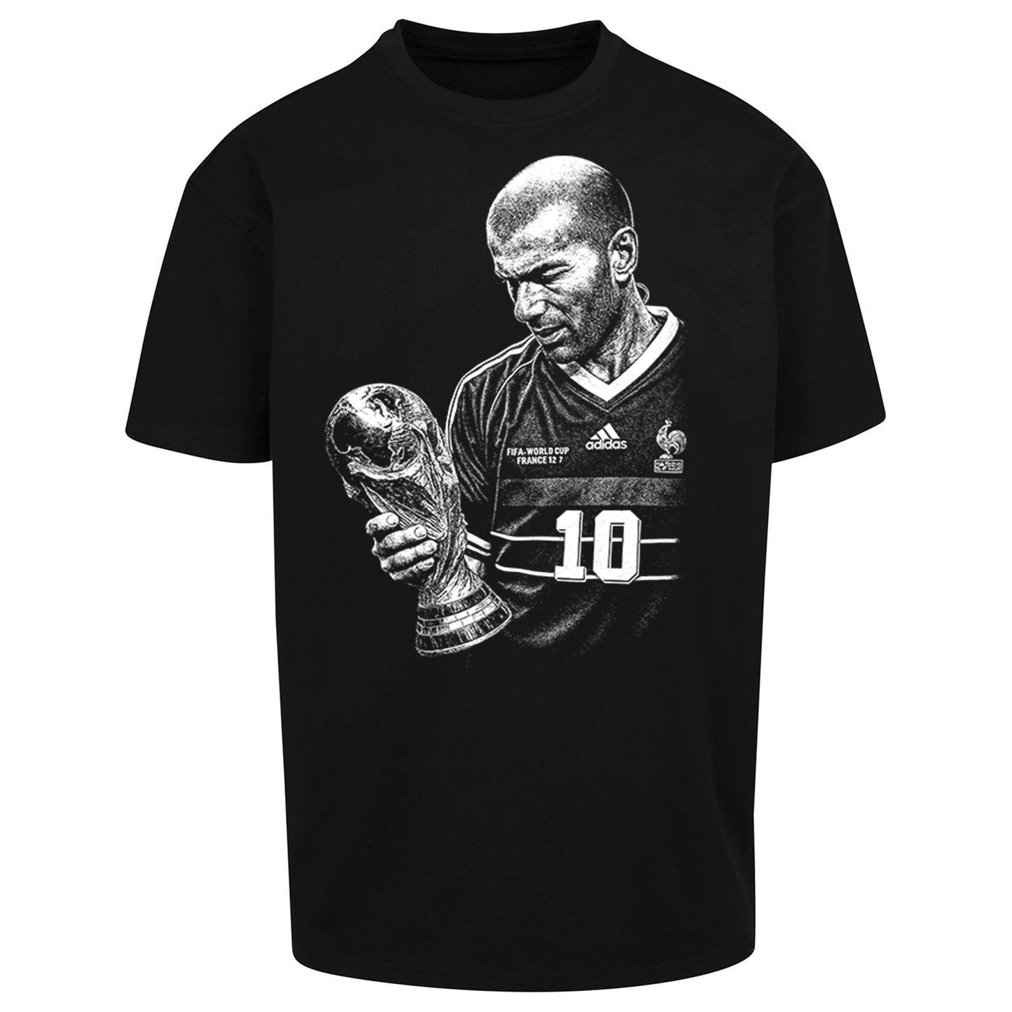 Zidane France Footballer Oversized T Shirt
