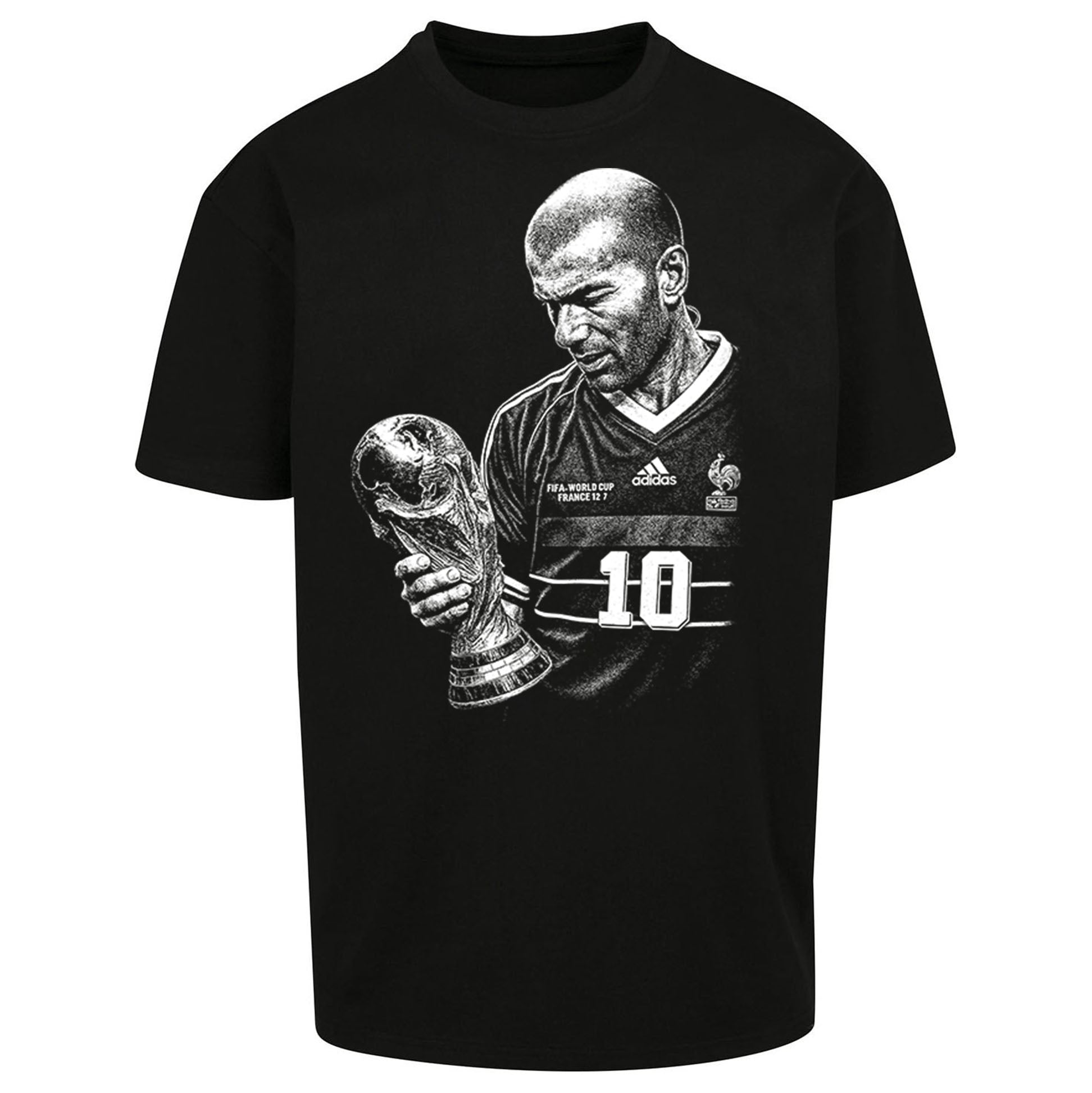 Zidane France Footballer Oversized T Shirt