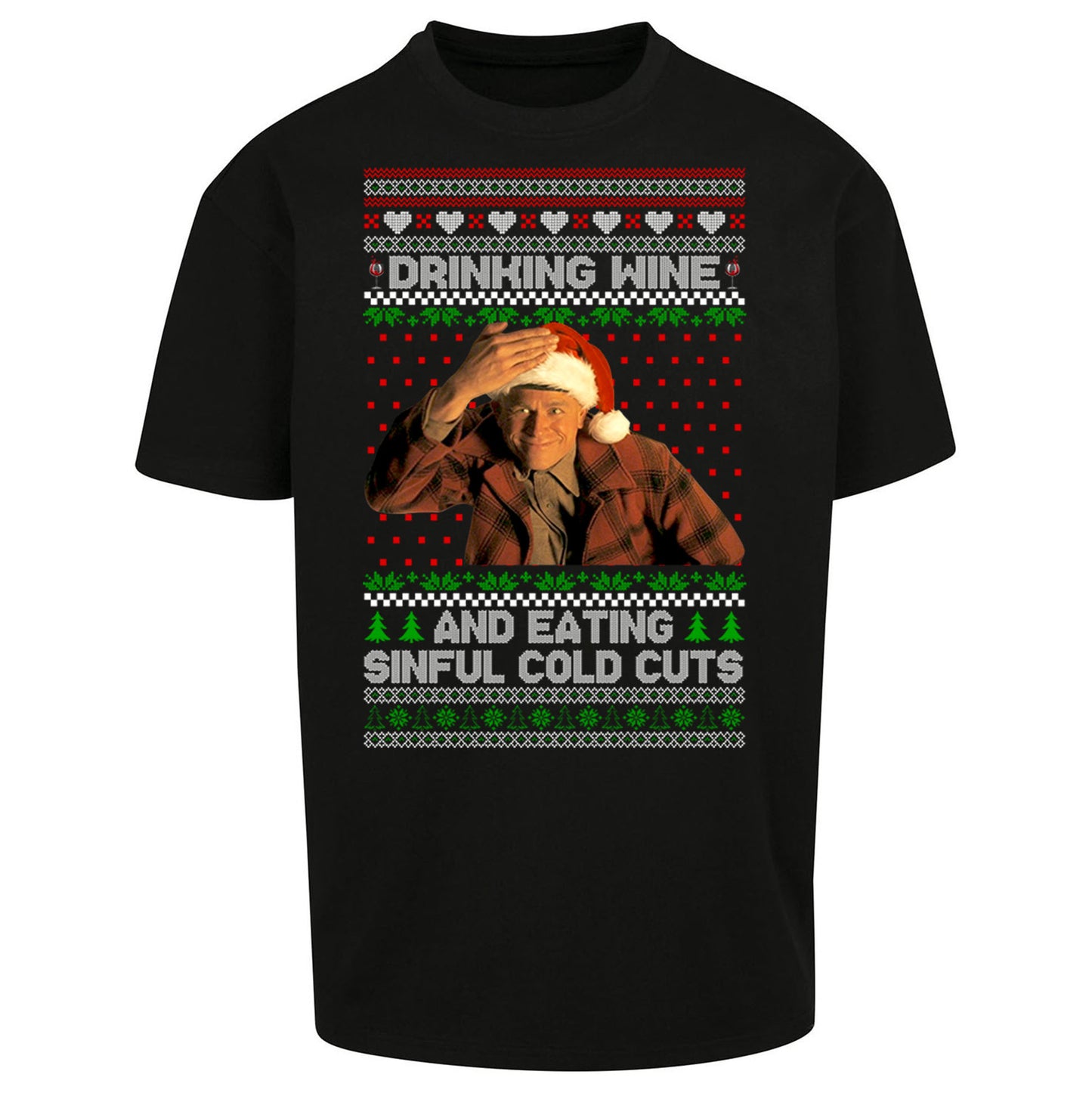 Ed Gein Wine Christmas Oversized T Shirt