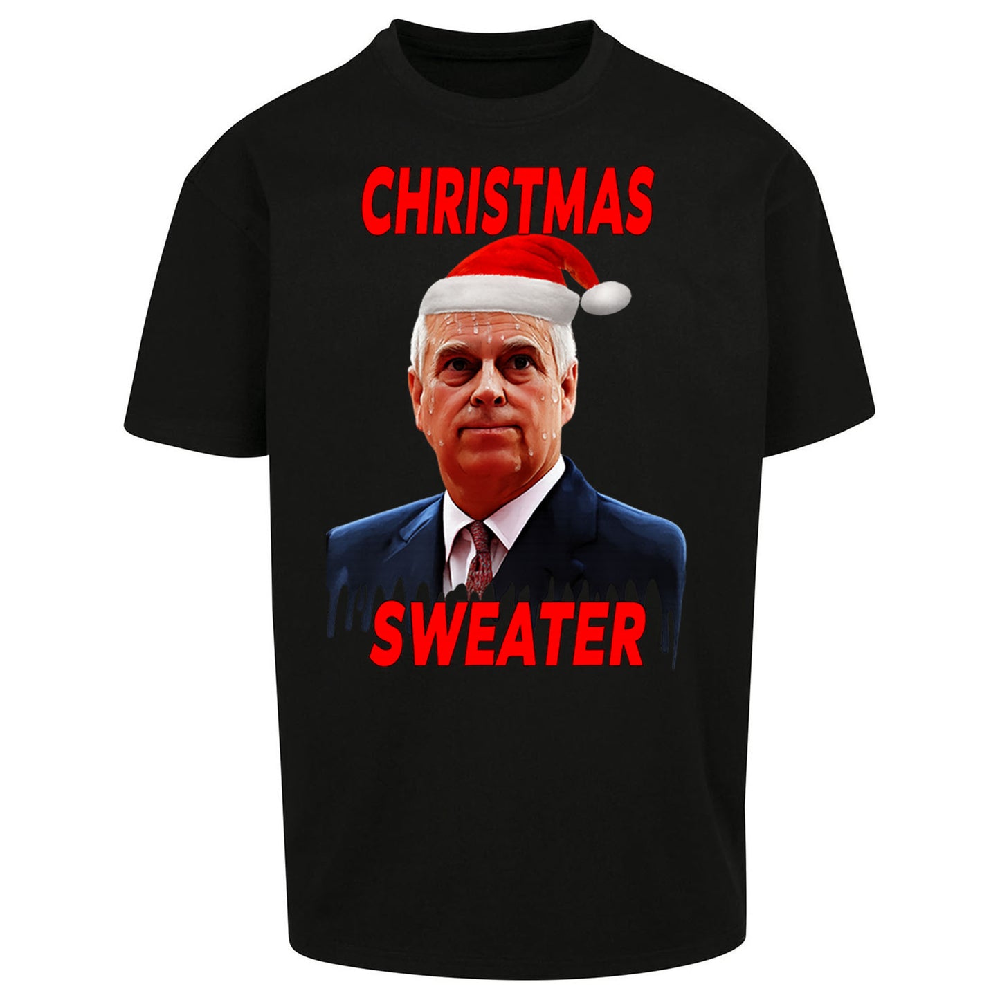 Prince Andrew Christmas Oversized T Shirt