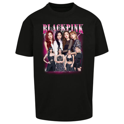 Black Pink Oversized T Shirt
