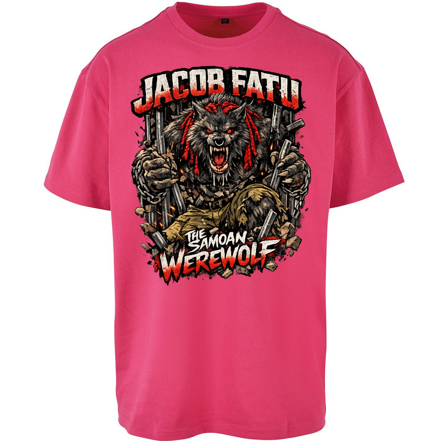 Jacob Fatu The Samoan Werewolf - Oversized T Shirt