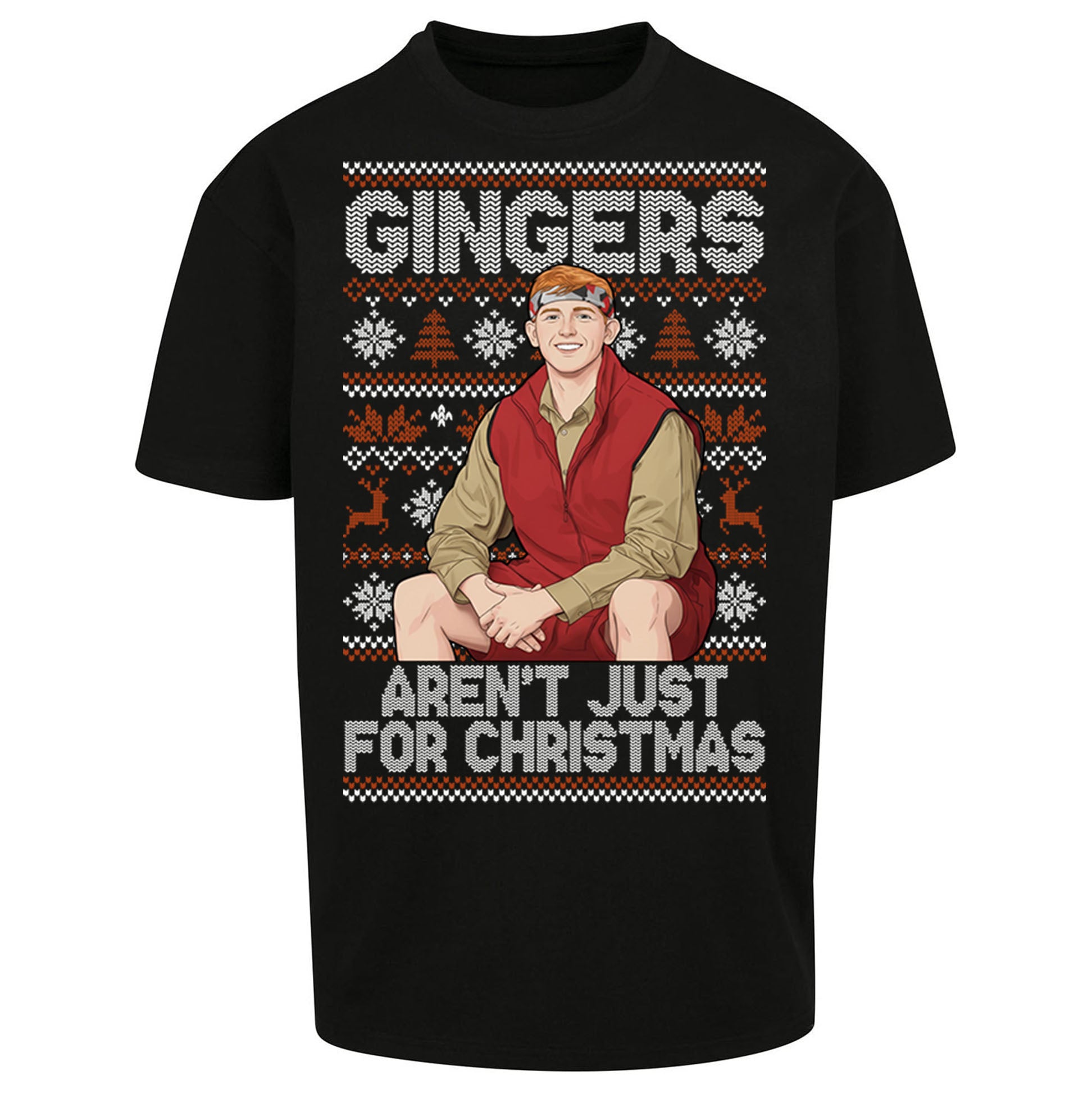 Angry Ginge Xmas Oversized T Shirt