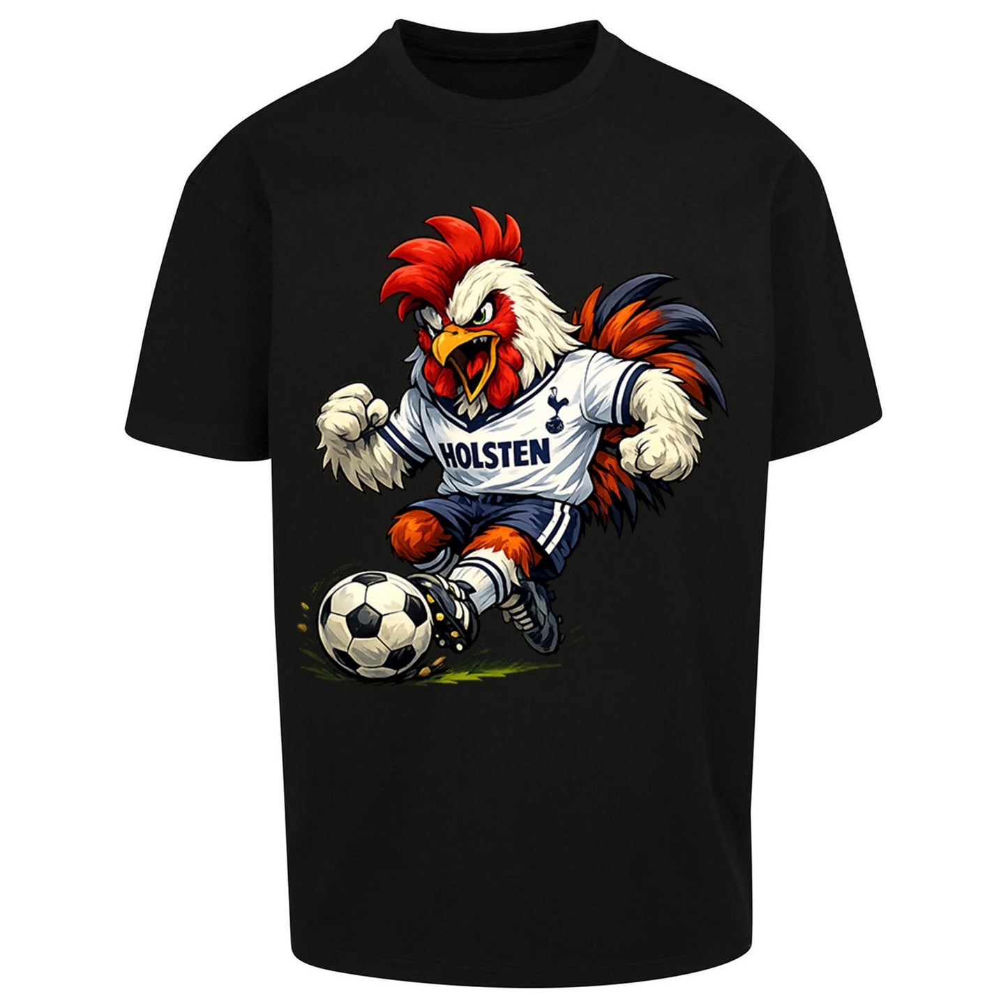 Retro Tottenhm Hotspur Oversized T Shirt 