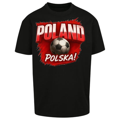 Poland Retro World Cup Oversized T Shirt 