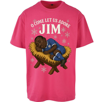 Retro Chelsea Christmas Oversized T Shirt
