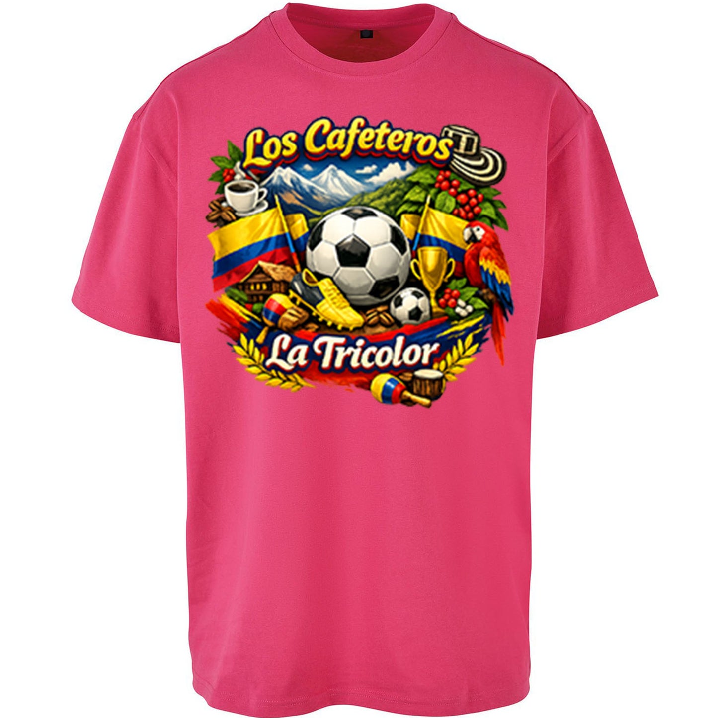 Colombia Football Oversized T Shirt