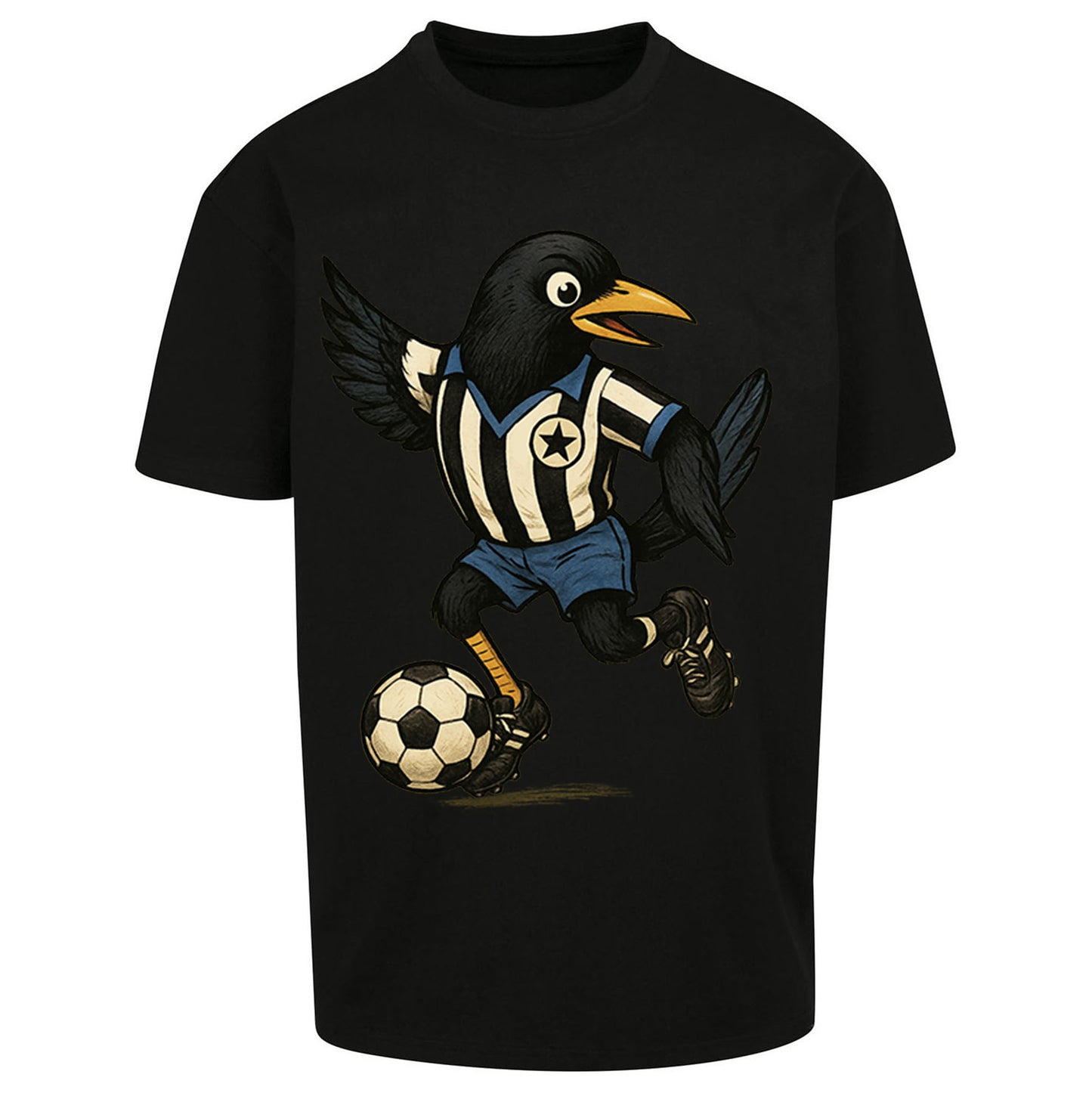 Retro Newcastle United Football Oversized T Shirt 