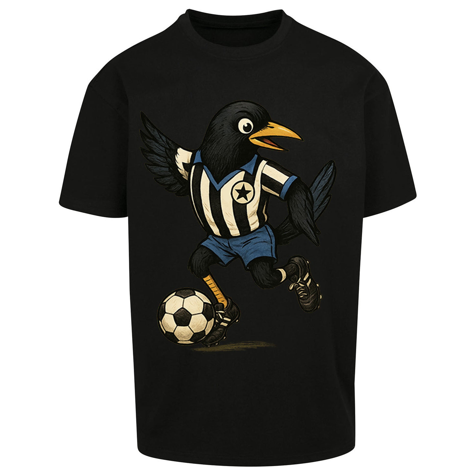 Retro Newcastle United Football Oversized T Shirt 