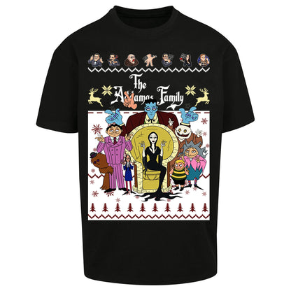 Scary Addams Christmas Oversized T Shirt