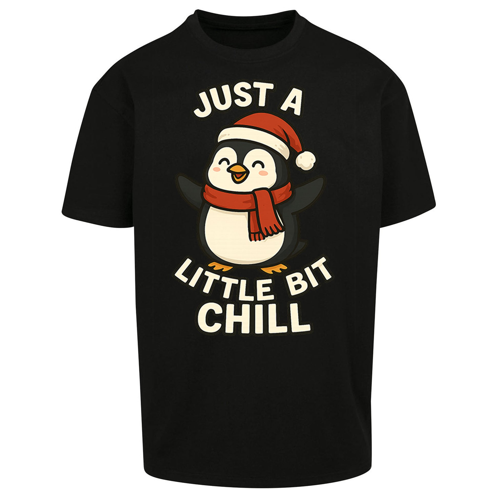 Penguin Christmas Oversized T Shirt