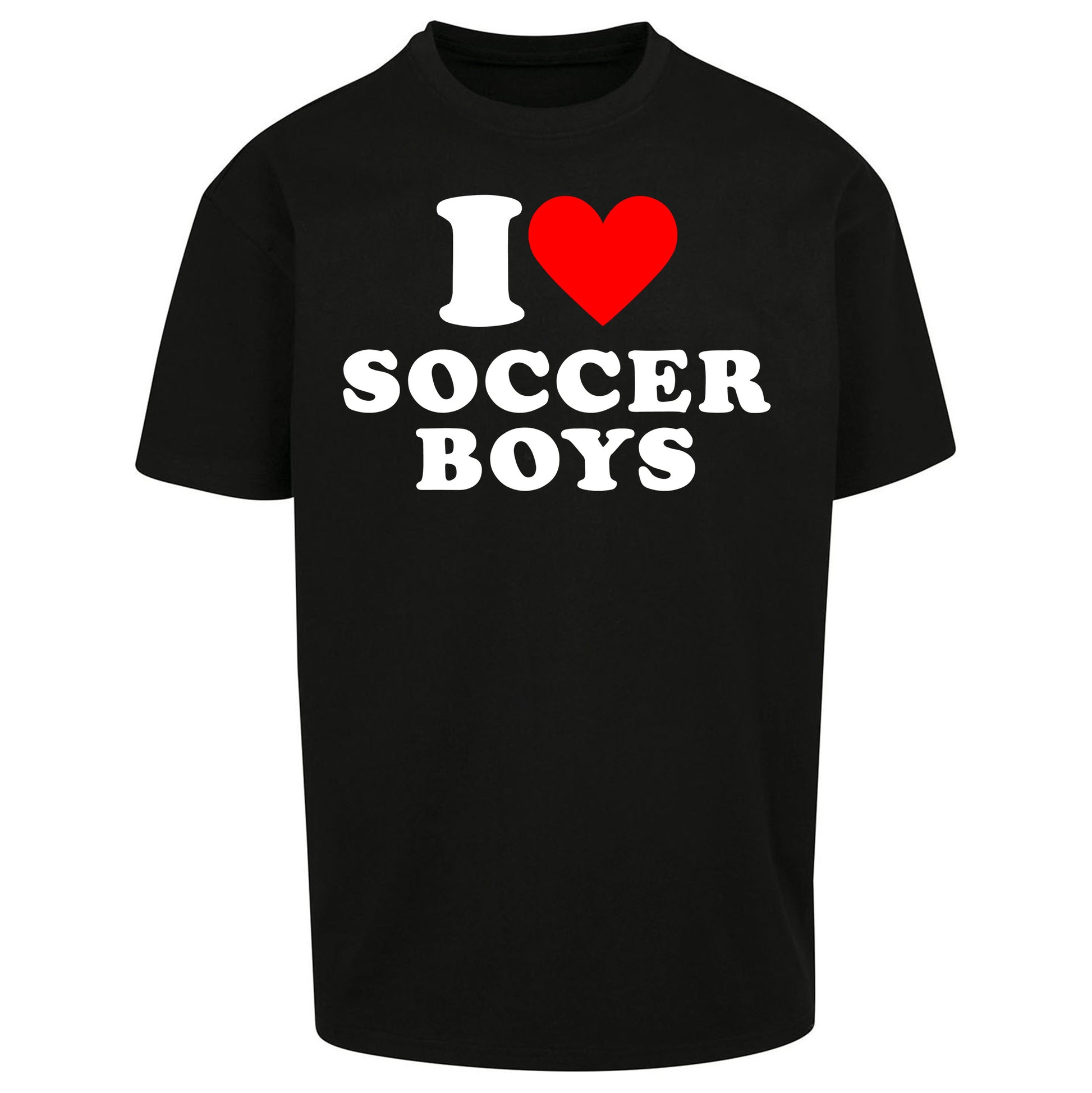 I Love Soccer Boys Oversized T Shirt