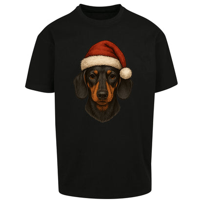 Dachshund Christmas Oversized T Shirt