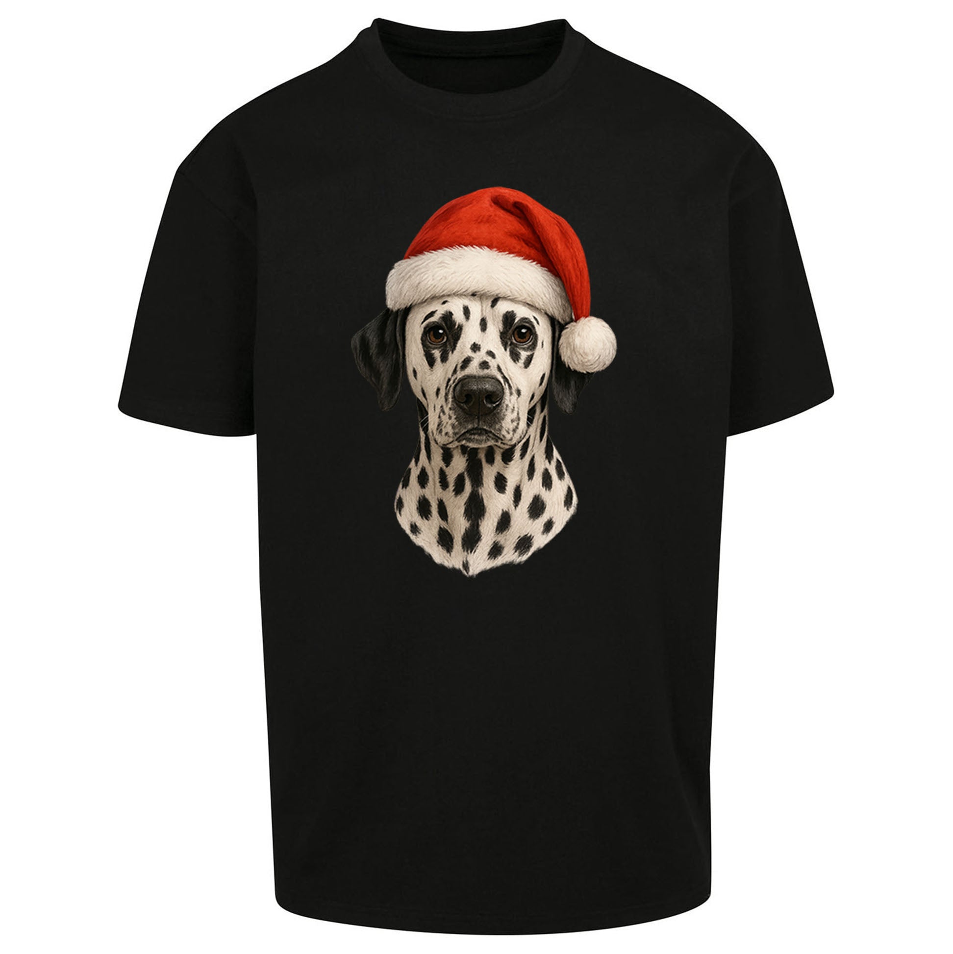 Dalmatian Dog Christmas Oversized T Shirt