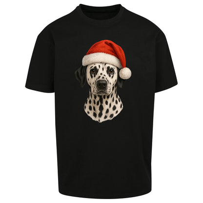 Dalmatian Dog Christmas Oversized T Shirt