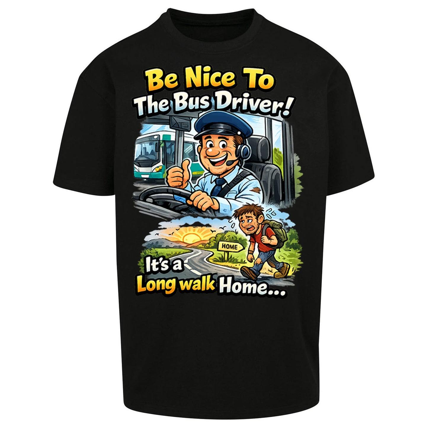 Bus Driver Oversized T Shirt