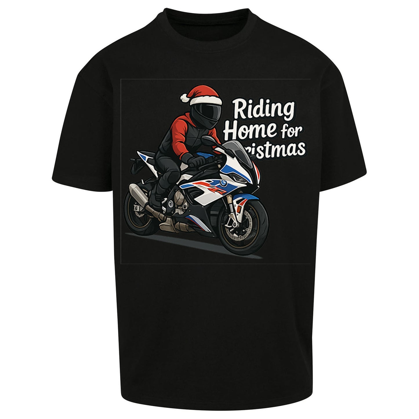 BMW S1000RR Christmas Oversized T Shirt