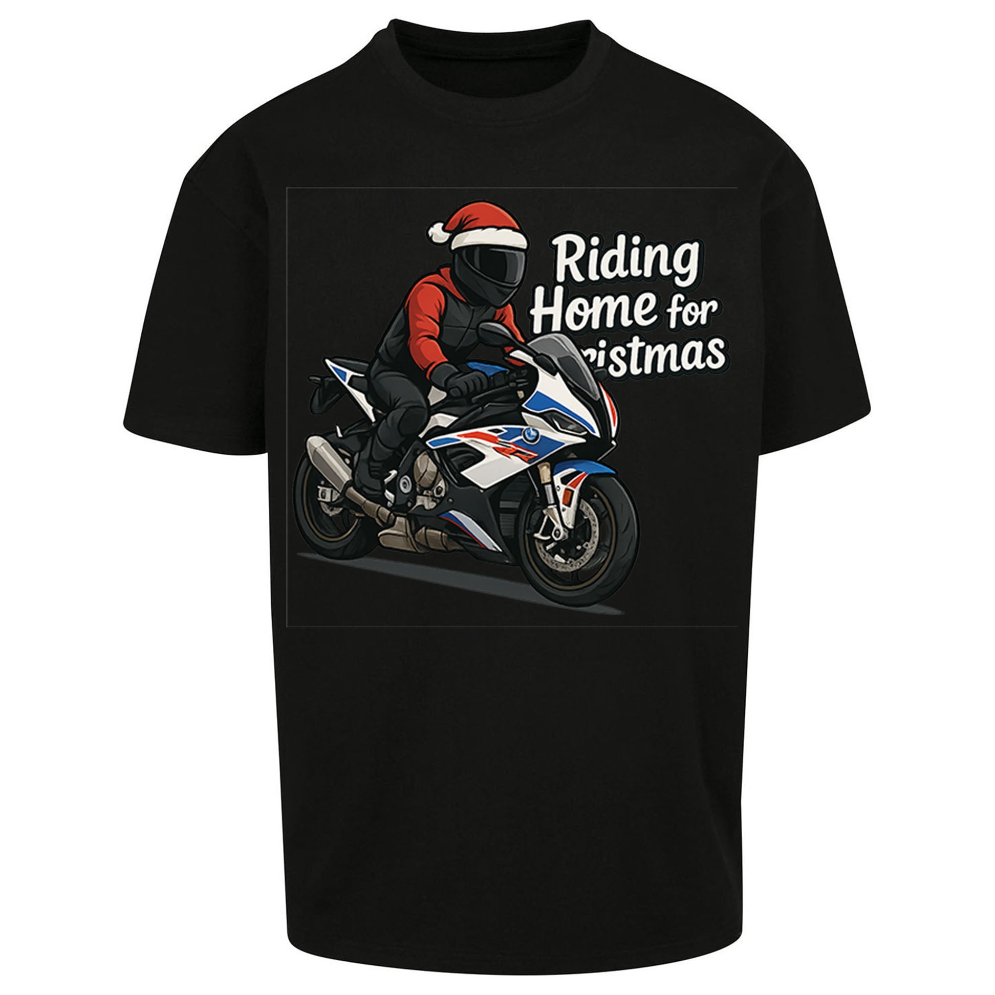 BMW S1000RR Christmas Oversized T Shirt