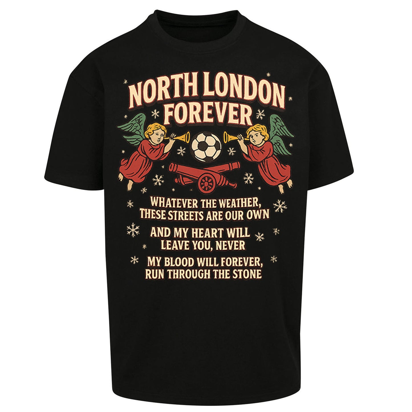 Arsenal Christmas Oversized T Shirt 